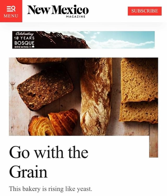 The New Mexico Magazine reviews Wild Leaven Bakery
