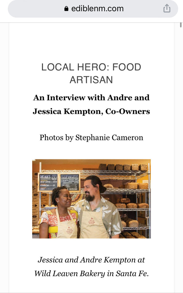 Wild Leaven Bakery, 2022 Local Hero: Food Artisan | Edible NM